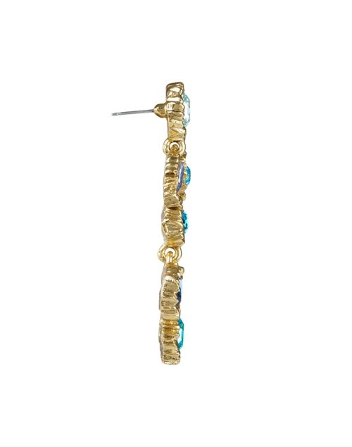 Oscar De La Renta Lintzer Style Blue Stone Dangling Drop Earrings for Women
