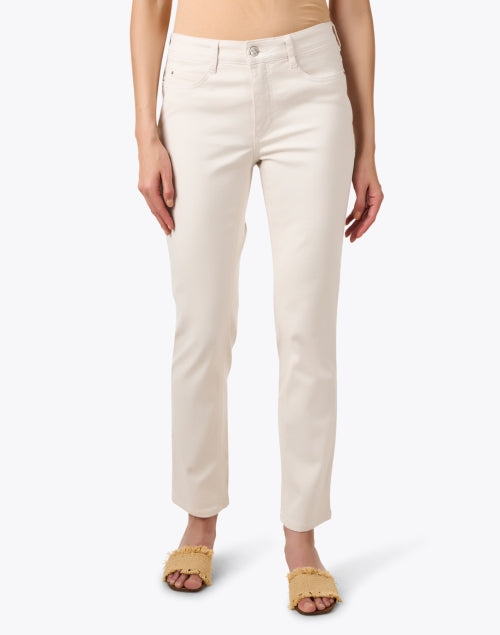 Antique White Dreamy Straight Leg Stretch Denim Jeans