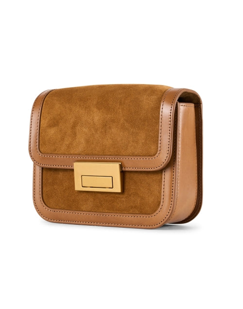 Stylish Desi Luxury Brown Suede Crossbody & Clutch Bag