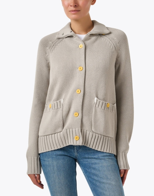 Joyful Beige Women's Knit Cardigan for Fashionable Layering