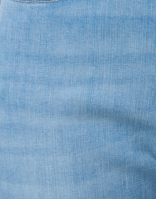 Stylish Girlfriend Mid - rise Cropped Stretch Blue Jeans