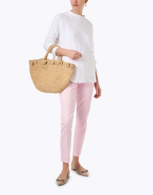 Stylish Pink Pull-On Ankle-Length Pants for Modern Women