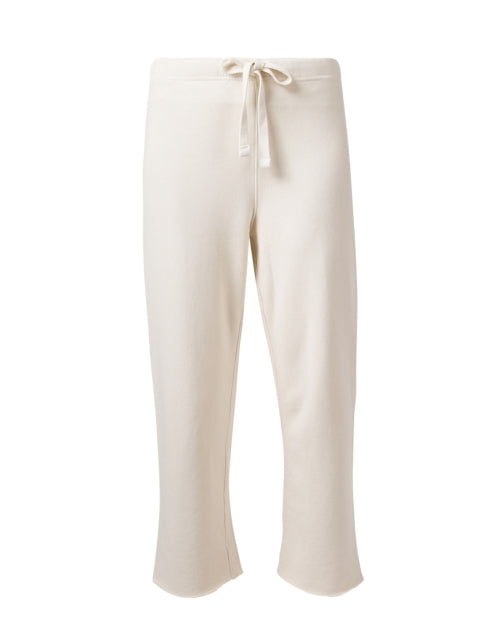 Catherine's Ivory Wide-Leg Drawstring Fashionable Sweatpants