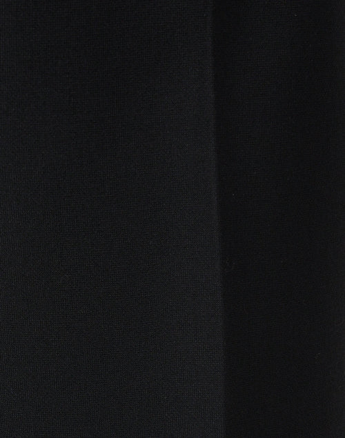 Stylish Black High - Quality Stretch Wide - Leg Pants with Gold Buttons