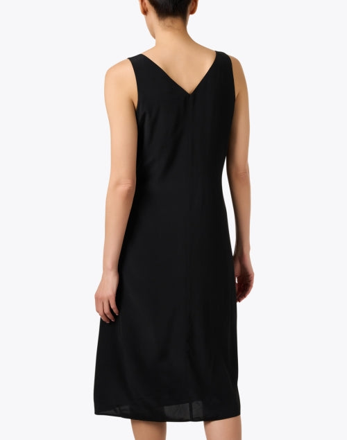 Stylish Ecru Cruz Black Silk-Blend Dress for All Occasions