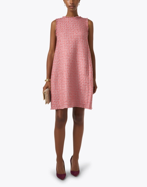 Odeeh's Stunning Pink Tweed Mini Dahlia Dress for Women