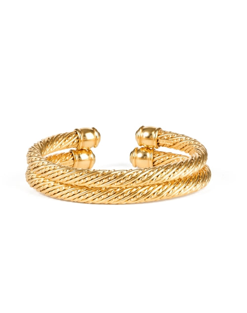 Exquisite Gold Textured Bracelet Set for Jewelry Lovers