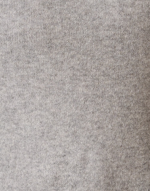 Grey Mini Trapeze Style Cashmere Women's Cardigan for Layering