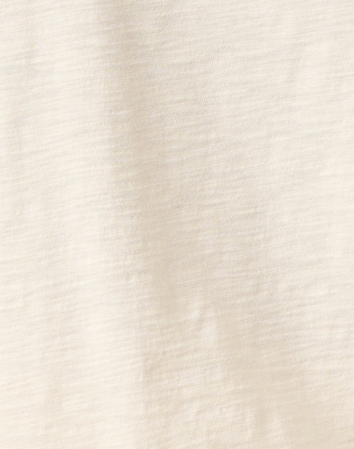 Stylish 100% Cotton Mesh Stripe Cream Top for Weekend Wear