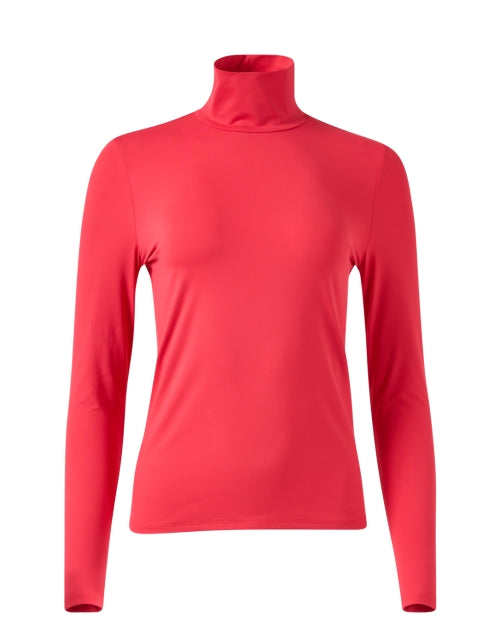 St. John Coral-Colored Turtleneck Women's Fashion Top