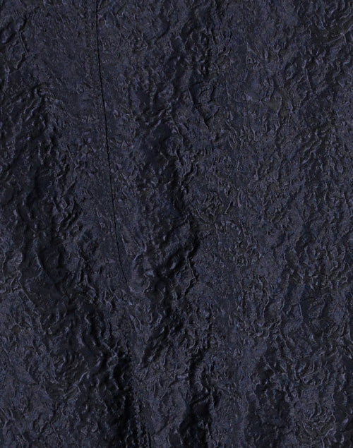 Navy Blue Textured Jacquard Men's/ Women's Jacket for Everyday Wear