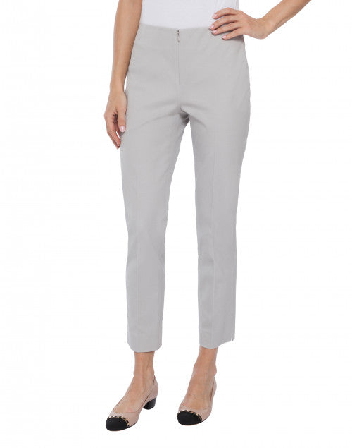 Jerry Dove Grey Comfortable Stretch Cotton Casual Pant