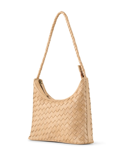 Marni Tan Woven Genuine Leather Women's Shoulder Handbag
