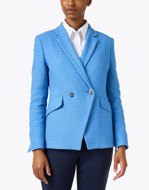 Stylish Jawata Blue Cotton Blend Women's Jacket