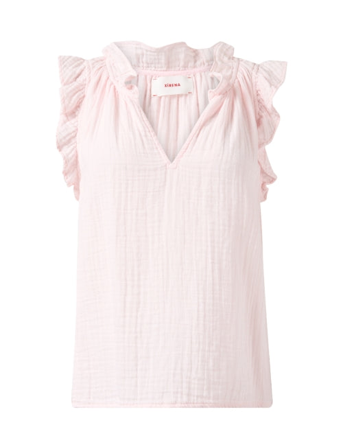 Xirena Women's Sweet Pink Cotton Gauze Sleeveless Summer Top