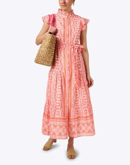 Stylish Pink Corn Husk Woven Isla Bahia Tote Bag