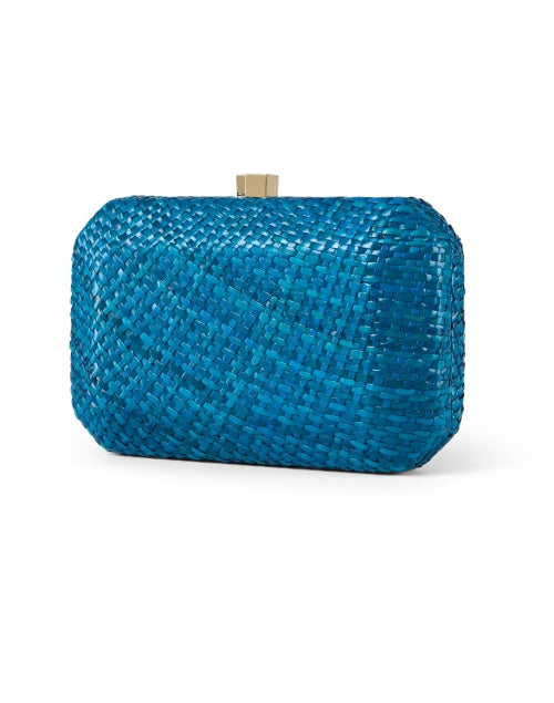 Leticia Blue Hand - Woven Evening Clutch Bag