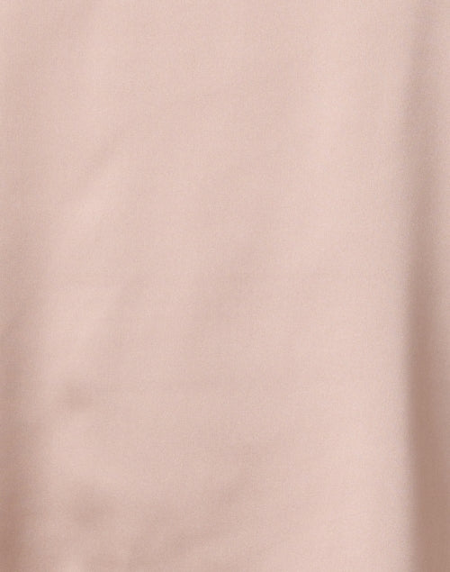 Elegant Beige Satin Long Sleeve Top with Sequin Accents