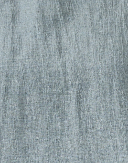 Stylish Green Linen Sleeveless Women's Top