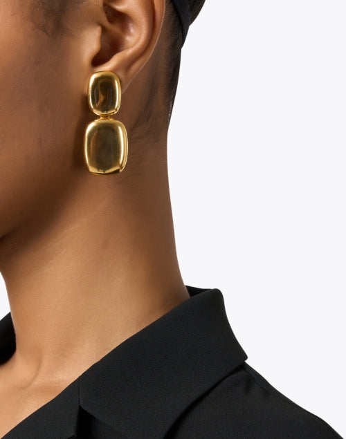 Exquisite Gold Plated Clip-on Drop Earrings for Timeless Style