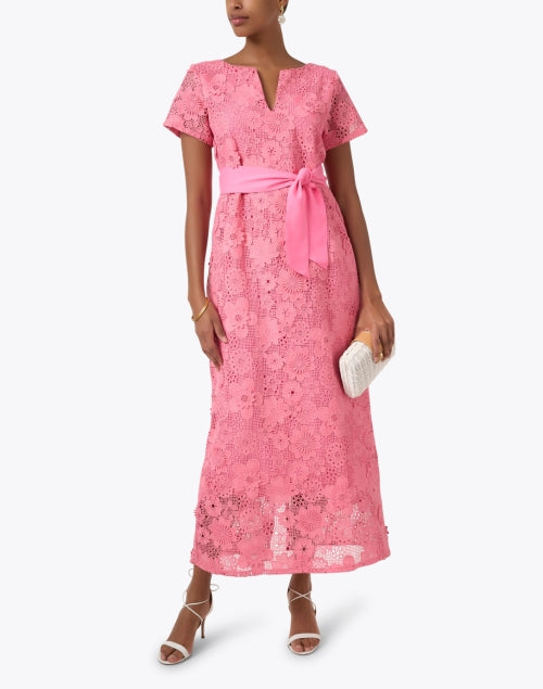 Abbey Glass Heidi Brand New Pink Lace Women's Maxi Dress