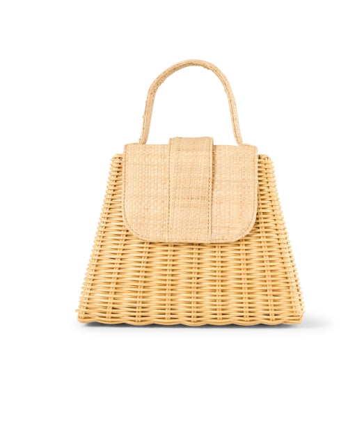The Elegant Tan Rattan Petite Lady's Handbag for the New Season
