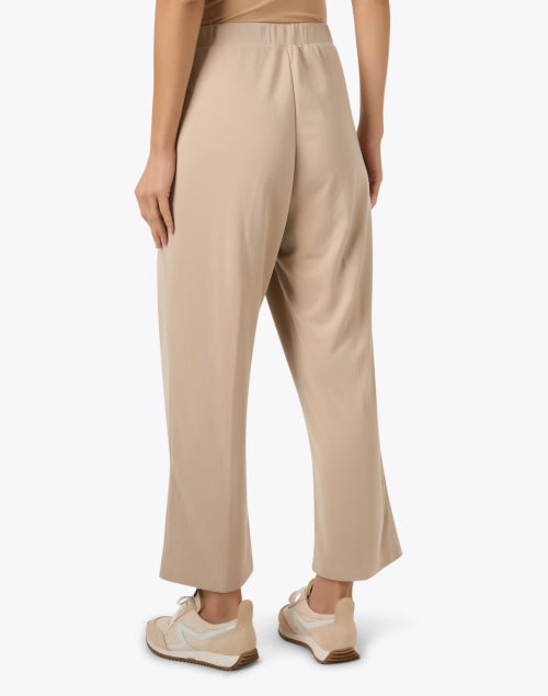 Devon Tan Ponte Stretch Pull - On Straight - Leg Women's Trousers