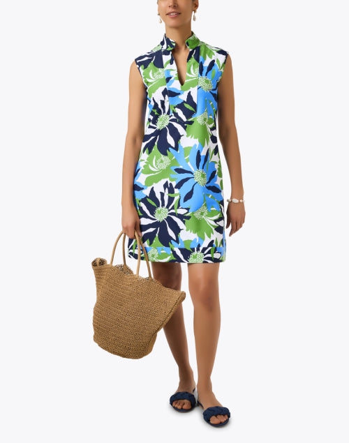 Kristen Mini Dress with Charming Multi - Floral Print