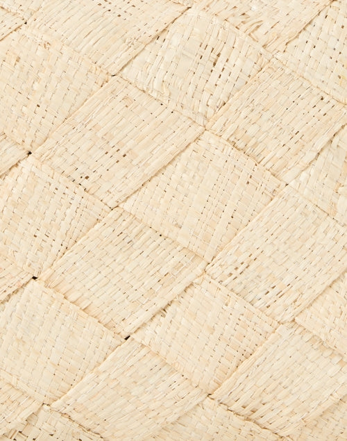 Stylish Hand - woven Island Clutch with Kiss - lock and Removable Gold Chain Strap