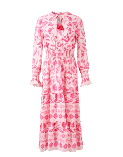 Stylish Pink Geometric Floral Women's Dress by Sail to Sable
