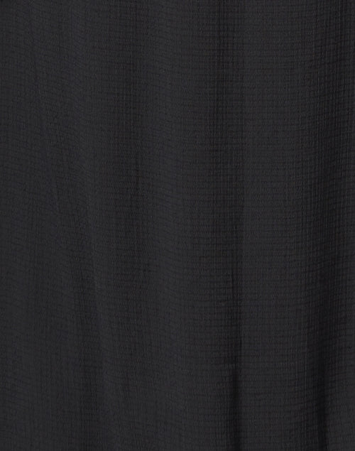 Stylish Madsen Sleeveless Black Crinkle Gauze Shirt Dress