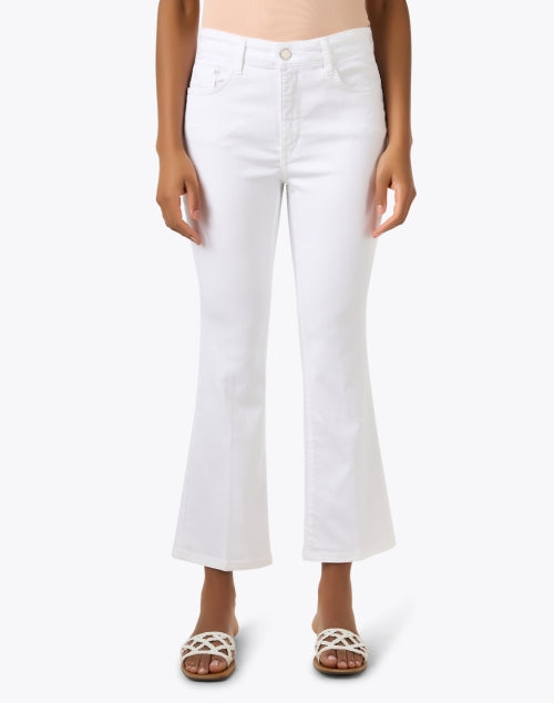 Stylish Dreamy White Washed Kick Flare Women's Jeans
