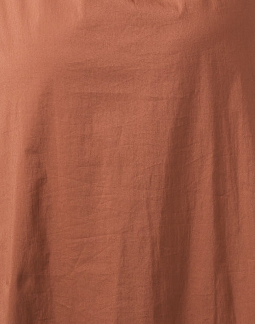 Stylish Brown Cotton Blend Midi Dress for Women