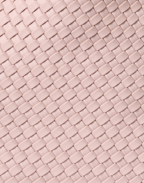 St. Barths Medium-sized Shell Pink Woven Neoprene Handbag with Matching Pouch
