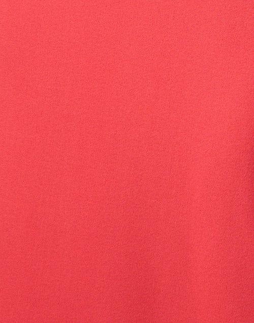 Jane's Delilah Midi Dress in Vibrant Coral Color Crafted from Wool Crepe