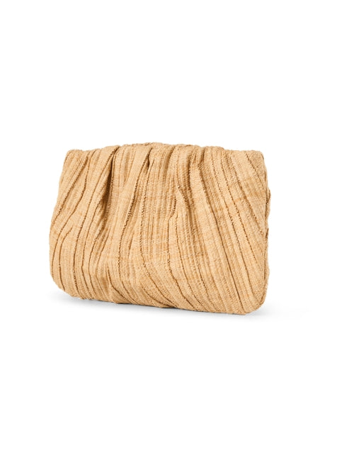 Brit Style Pleated Raffia Handheld Clutch Bag