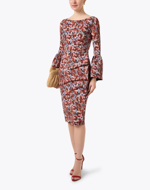 Stylish Addax Red Floral Print Women's Dress for Elegant Occasions