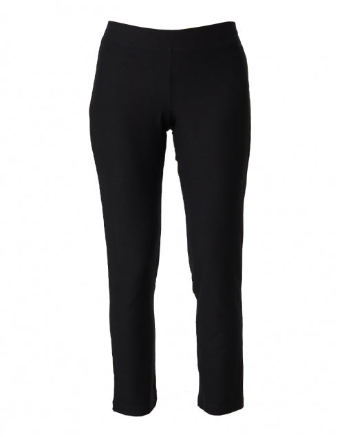 Stylish Black Stretchable Crepe Material Slim Fit Ankle-length Women's Pants