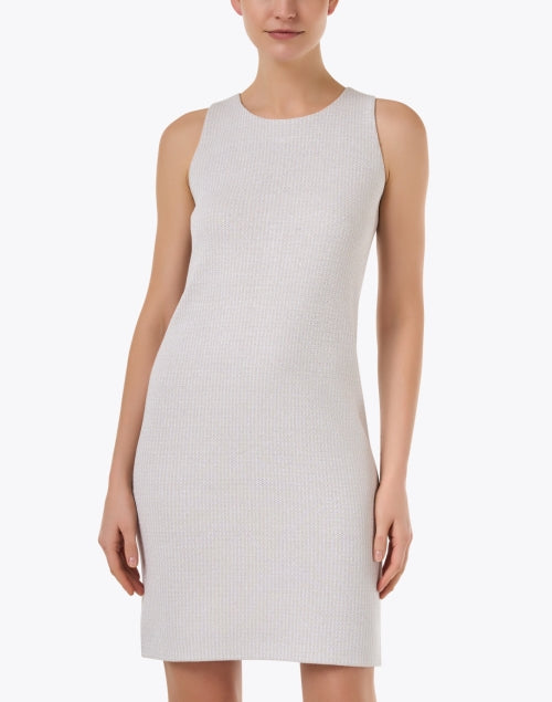 Beige Mini Shift Simpson Professional Dress for Weekday to Weekend Wear