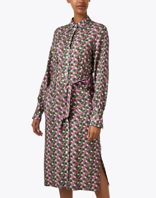 Rosabella Timeless Floral Print Shirt Dress