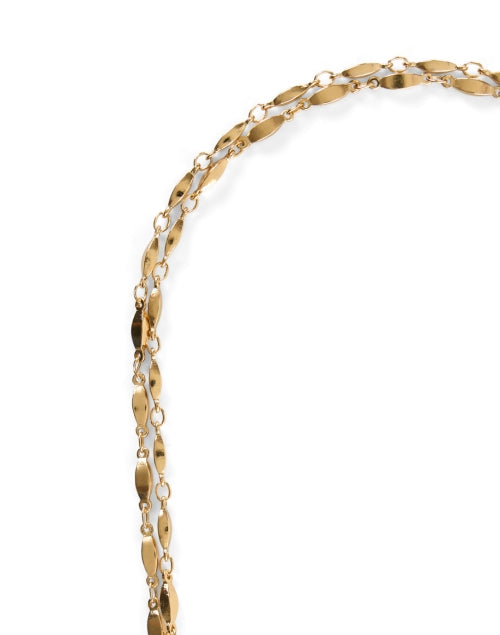 Mother of Pearl Stone Scapulaire Style Everyday Necklace