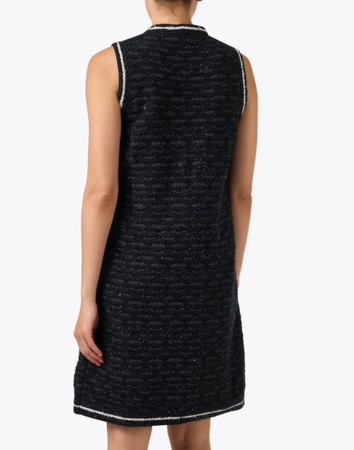 Timeless Black and White Tweed Mini Dress for Special Occasions