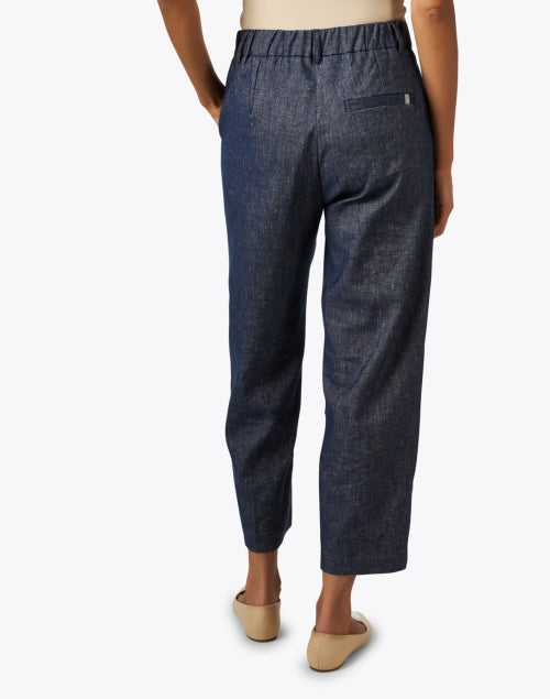 Talia Indigo Comfortable Straight Leg Ankle Pants for Effortless Style