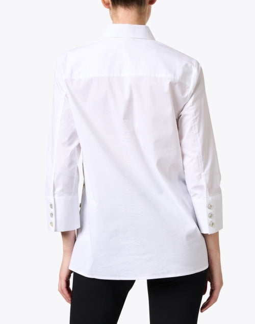 Maxine Classic White Stretchable Cotton Casual Shirt for Everyday Wear