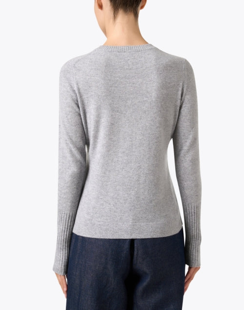 High - Quality Sterling Grey Men's and Women's Cashmere Crew - Neck Sweater for Fall