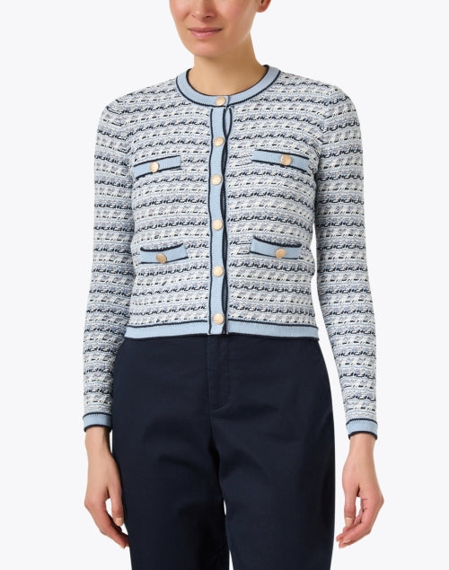 Stylish Black and Blue Checked Tweed Men's or Women's Jacket for Weekdays