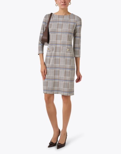 Stylish Jude Connally Sabine Plaid Print Women's Mini Dress