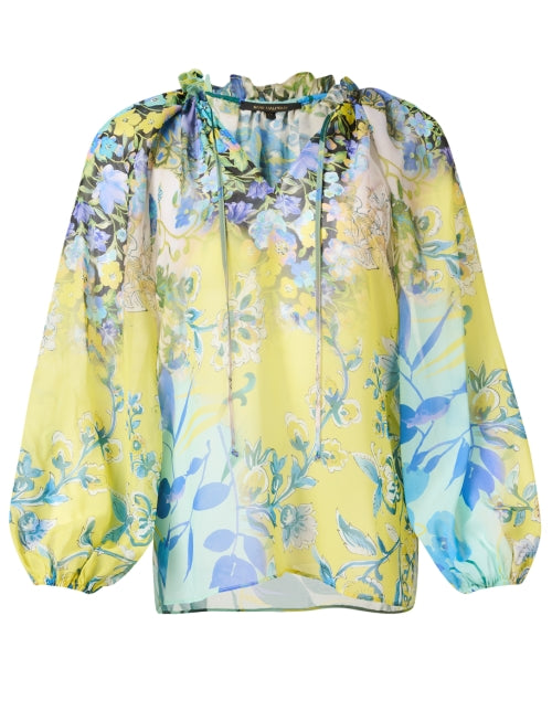 Tina Women's Multi Floral Printed Casual Blouse