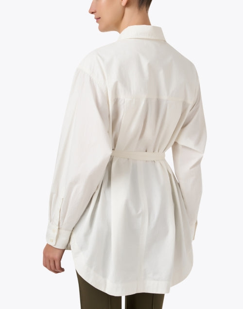 Flowy Cream-colored Cotton Casual Shirt for a Stylish Look