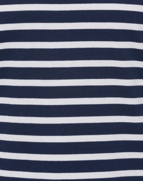 Classic Airy Cotton Navy and White Striped Shirt by Saint James